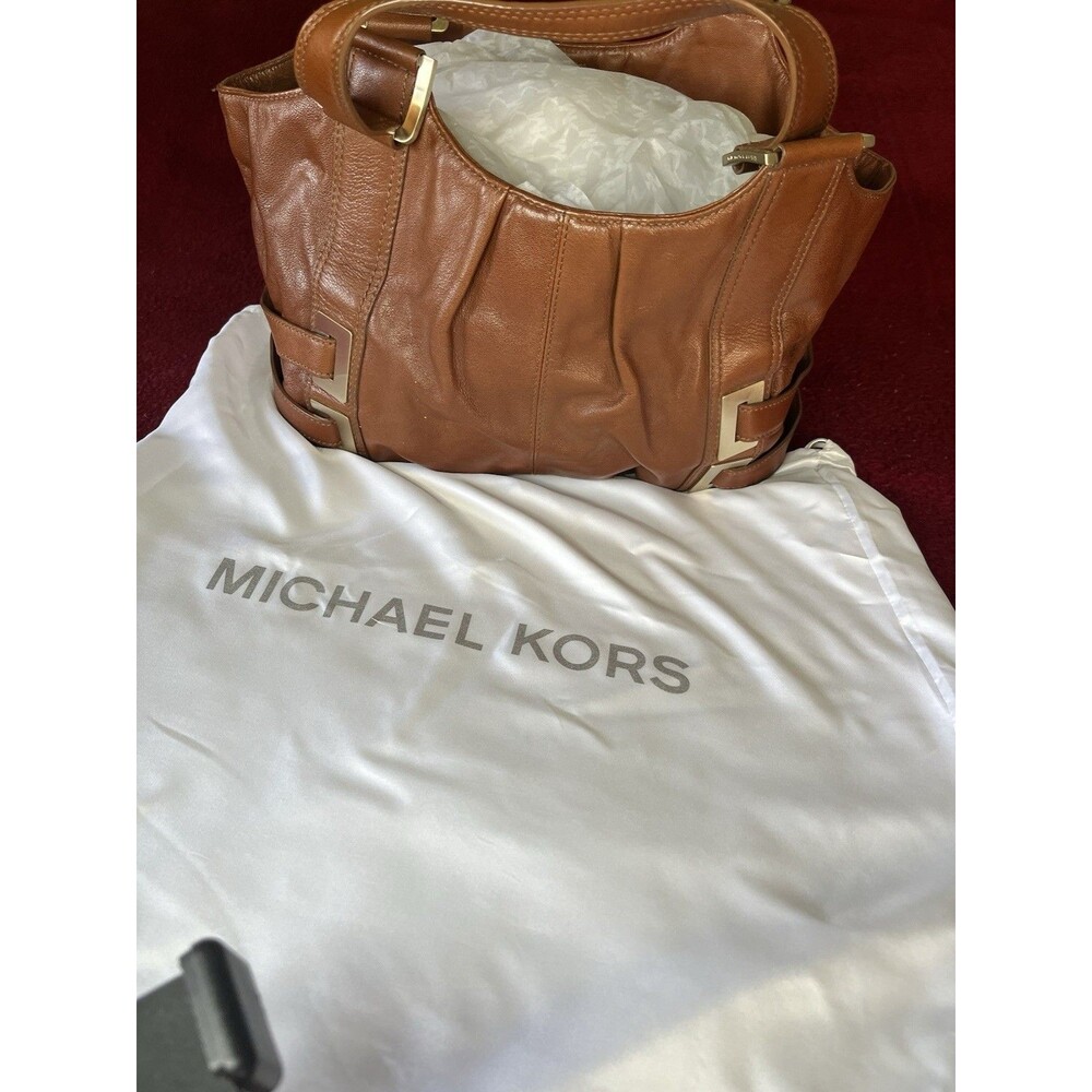 Vintage Michael Kors Y2K Brown Leather Shoulder Bag